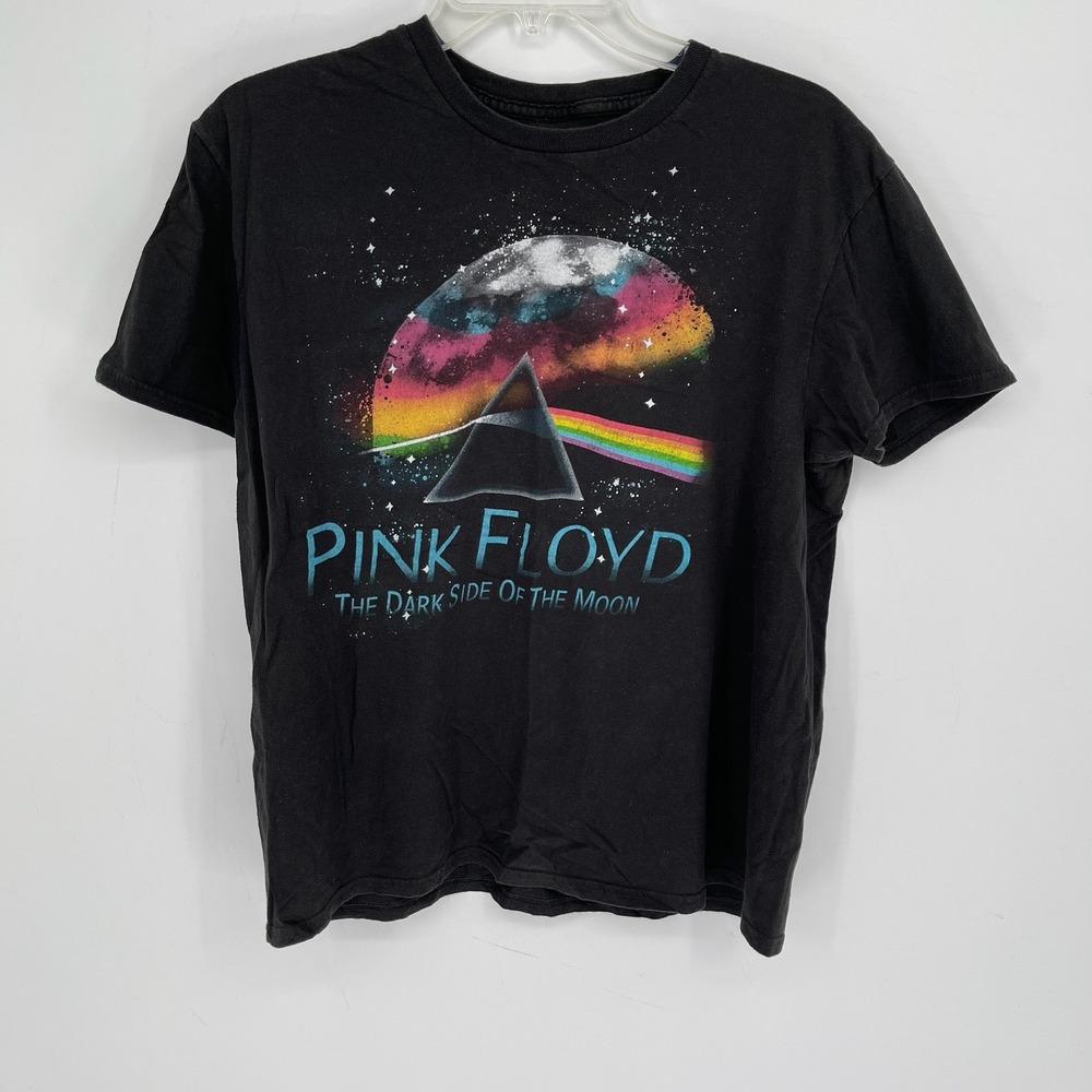 Pink Floyd Men's Black Dark Side Of‎ The Moon Graphic T-Shirt Size Large